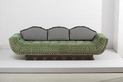 Adrian Pearsall Newly upholstered Adrian Pearsall Spanish Sofa USA 1970s - 2445310