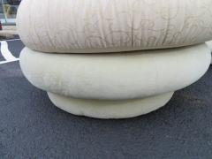 Adrian Pearsall Pair Adrian Pearsall Kidney Shaped Curved Sofa Mid Century Modern - 1171063