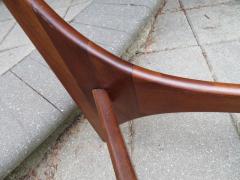 Adrian Pearsall Pair Adrian Pearsall Sculptural Walnut Triangular Side End Table Mid Century - 1020356