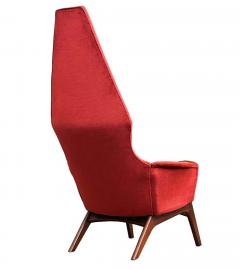 Adrian Pearsall Pair Mid Century Modern Sculptural High Back Lounge Chairs by Adrian Pearsall - 2058965
