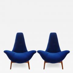 Adrian Pearsall Pair of Adrian Pearsall Gondola Lounge Chairs - 3639732