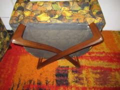 Adrian Pearsall Pair of Adrian Pearsall Sculptural Walnut Lounge Chairs Mid Century Modern - 1170497