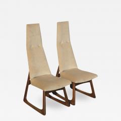 Adrian Pearsall Pair of Adrian Pearsall for Craft Associates High Back Chairs - 2633043