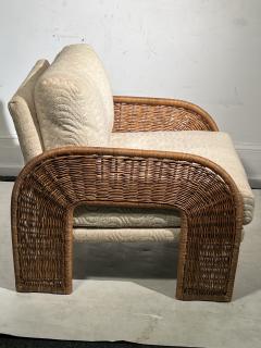 Adrian Pearsall RARE REVIVAL WICKER CLUB CHAIR BY ADRIAN PEARSALL - 2809887