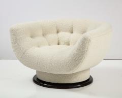 Adrian Pearsall Rare Adrian Pearsall Swivel Lounge Chairs - 2456048