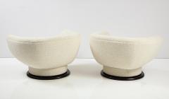 Adrian Pearsall Rare Adrian Pearsall Swivel Lounge Chairs - 2456049