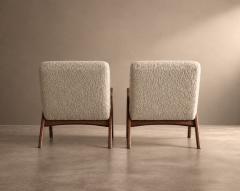 Adrian Pearsall Scoop Lounge Chairs by Adrian Pearsall Model CW 705 C 1950s - 4816978