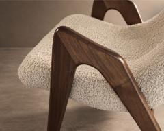 Adrian Pearsall Scoop Lounge Chairs by Adrian Pearsall Model CW 705 C 1950s - 4816980