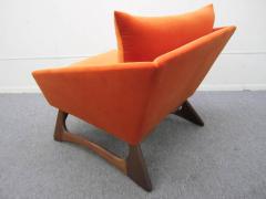 Adrian Pearsall Scrumptious Adrian Pearsall Angular Sculptural Walnut Lounge Chair Mid Century - 1307578