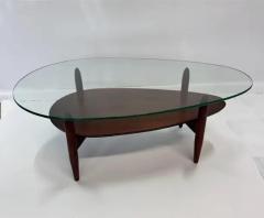 Adrian Pearsall Sculptural Mid Century Teardrop Coffee Table in Walnut by Adrian Pearsall - 3605309