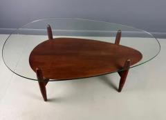 Adrian Pearsall Sculptural Mid Century Teardrop Coffee Table in Walnut by Adrian Pearsall - 3605311