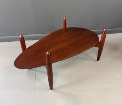 Adrian Pearsall Sculptural Mid Century Teardrop Coffee Table in Walnut by Adrian Pearsall - 3605313