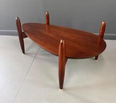 Adrian Pearsall Sculptural Mid Century Teardrop Coffee Table in Walnut by Adrian Pearsall - 3605321