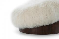 Adrian Pearsall Set of Donut Swivel Lounges in Mongolian Wool by Adrian Pearsall - 1677563