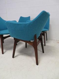 Adrian Pearsall Set of Four Adrian Pearsall Sculptural Walnut Dining Chairs - 1307598