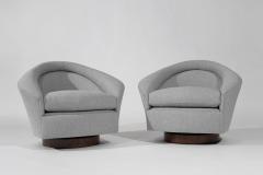 Adrian Pearsall Set of Swivel Tilt Lounge Chairs by Adrian Pearsall C 1950s - 3559437