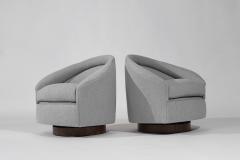 Adrian Pearsall Set of Swivel Tilt Lounge Chairs by Adrian Pearsall C 1950s - 3559438