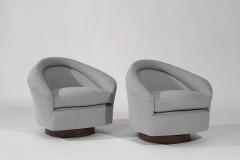 Adrian Pearsall Set of Swivel Tilt Lounge Chairs by Adrian Pearsall C 1950s - 3559439