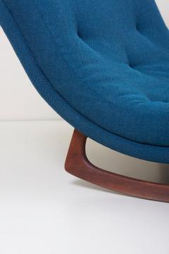 Adrian Pearsall Signed Adrian Pearsall Rocking Chaise in Kvadrat Fabric - 731954