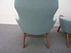 Adrian Pearsall Spectacular Pair of Adrian Pearsall High Back Chairs Mid Century Danish Modern - 1170995