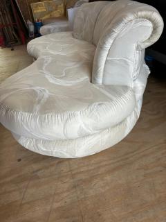Adrian Pearsall Stylish Pair Adrian Pearsall Kidney Shaped Curved Sofa Mid Century Modern - 4196074