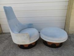 Adrian Pearsall Super Rare Adrian Pearsall Swivel Ottoman Mid Century Modern - 1170944