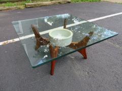 Adrian Pearsall Unusual Adrian Pearsall Sculptural Walnut Coffee Table Planter Midcentury - 1296239