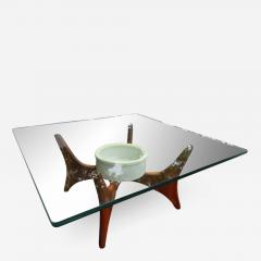 Adrian Pearsall Unusual Adrian Pearsall Sculptural Walnut Coffee Table Planter Midcentury - 1298618