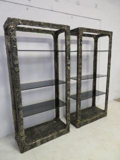 Adrian Pearsall Unusual and Rare Pair of Adrian Pearsall Brutalist Etageres - 1307597
