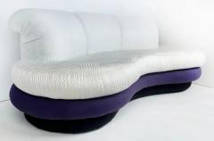 Adrian Pearsall Vintage Purple and Off White Cloud Sofas after Pearsall Per Item - 4097019