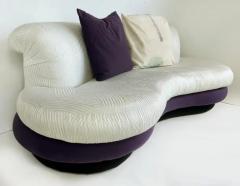 Adrian Pearsall Vintage Purple and Off White Cloud Sofas after Pearsall Per Item - 4097027