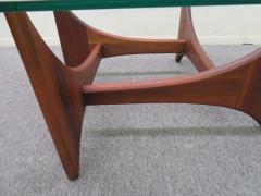 Adrian Pearsall Wonderful Adrian Pearsall Square Sculptured Walnut Coffee Table Midcentury - 1171039