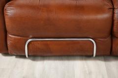 Adriano Piazzesi Adriano Piazzessi Italian 1970s Leather Tufted Sofa - 2636133