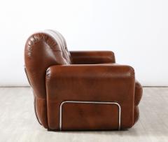 Adriano Piazzesi Adriano Piazzessi Italian 1970s Leather Tufted Sofa - 2636140