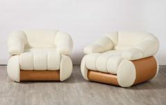 Adriano Piazzesi Pair of Adriano Piazzesi Italian 1970s Lounge Chairs - 2924049