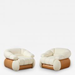Adriano Piazzesi Pair of Adriano Piazzesi Italian 1970s Lounge Chairs - 2927584