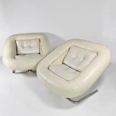 Adriano Piazzesi Rare pair of spring Lounge chairs - 2826539