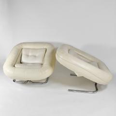 Adriano Piazzesi Rare pair of spring Lounge chairs - 2826540