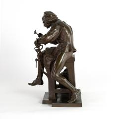 Adrien Etienne Gaudez Cast Bronze Sculpture Of A Bladesmith Signed Gaudez French Circa 1885  - 2728787