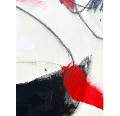 Adrienn Krahl Red Monologue Abstract painting 2023 - 3978303