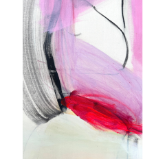 Adrienn Krahl Red Monologue Abstract painting 2023 - 3978310