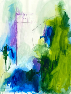 Adrienn Krahl Vertical garden 1 Abstract Painting 2021 - 3978148