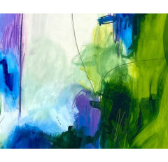Adrienn Krahl Vertical garden 1 Abstract Painting 2021 - 3978181