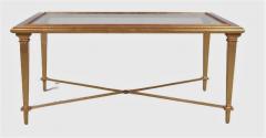 Aer Deco Style Gilt Metal Coffee Cocktail Table - 2647309