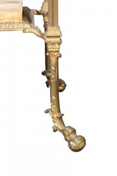 Aesthetic Brass And Onyx Plant Stand - 4723285