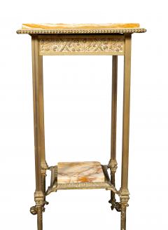 Aesthetic Brass And Onyx Plant Stand - 4723301
