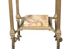 Aesthetic Brass And Onyx Plant Stand - 4723318
