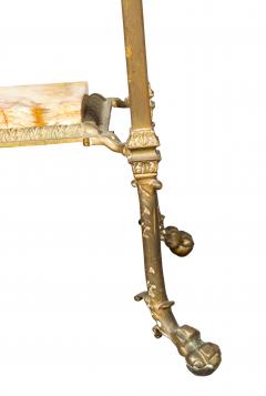 Aesthetic Brass And Onyx Plant Stand - 4723341