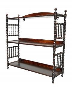 Aesthetic Mahogany Hanging Shelf - 4292637