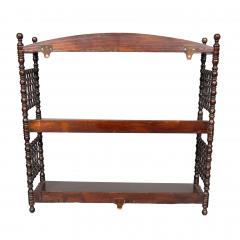 Aesthetic Mahogany Hanging Shelf - 4292642